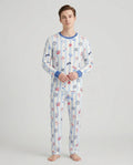 Pijama de bambú a juego para hombre de la familia Red, White & Beachy