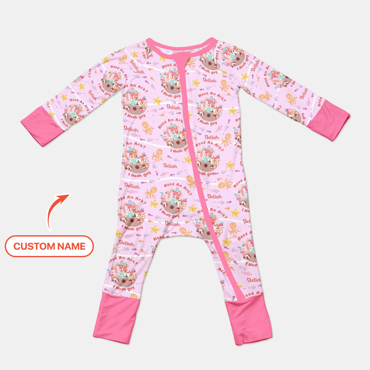 Noah’s Ark Custom Name Girl Convertible Zippy