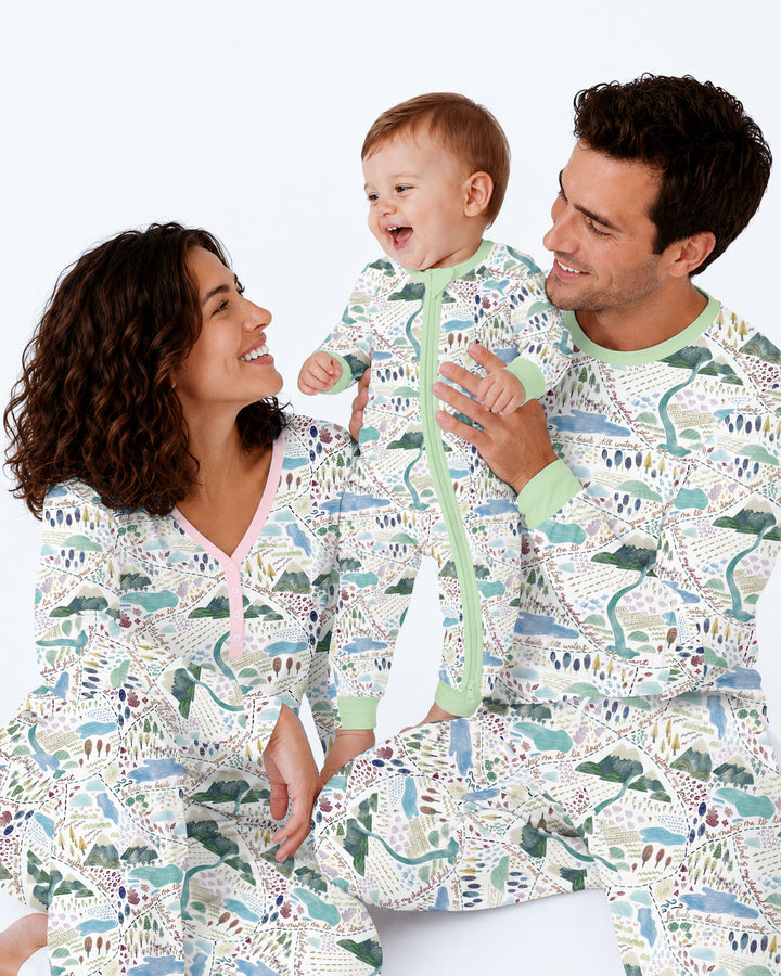 Whimsical Psalms 23 Map Bamboo Shorty Zippy