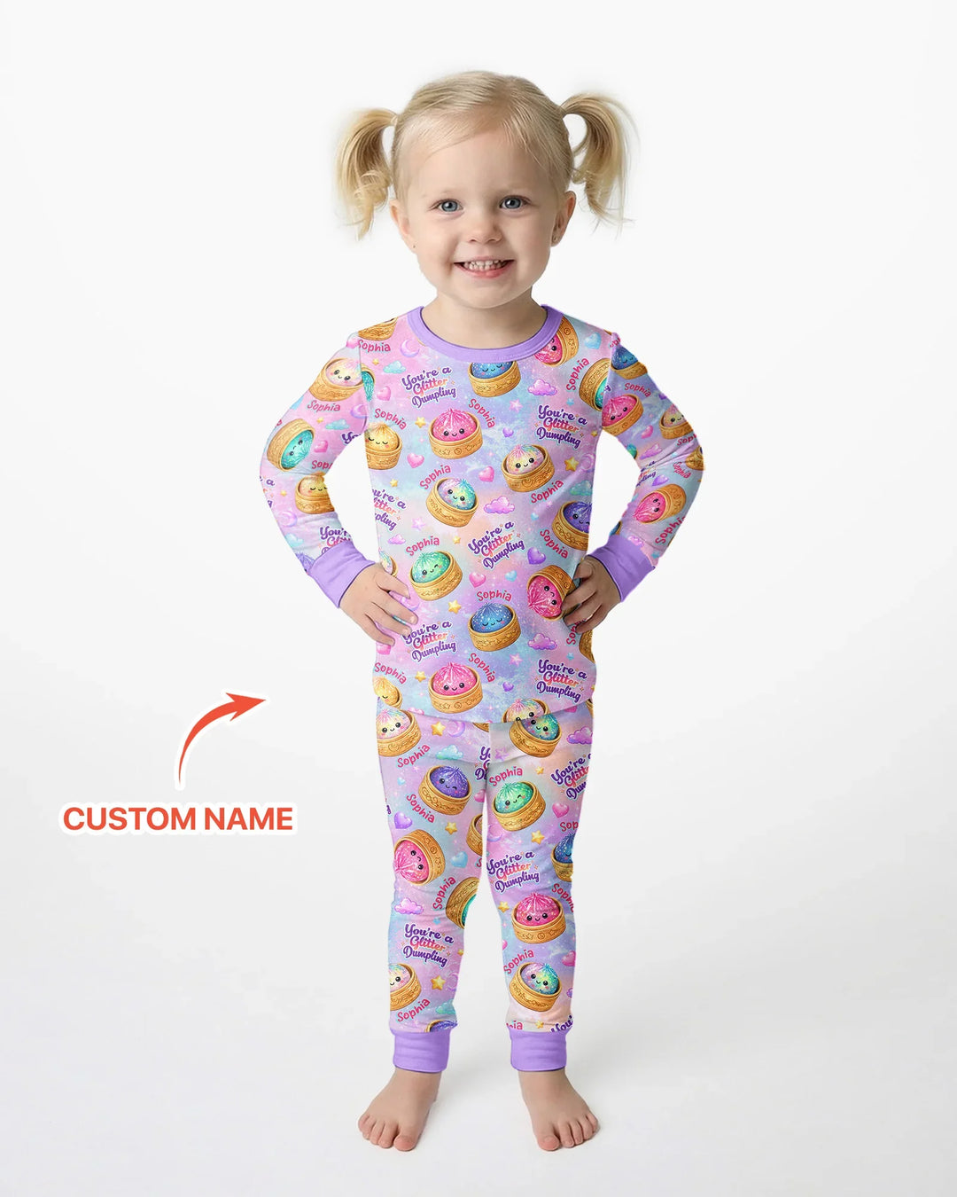 Conjunto de pijama de dos piezas de bambú con mangas largas, plantilla PERSONALIZADA