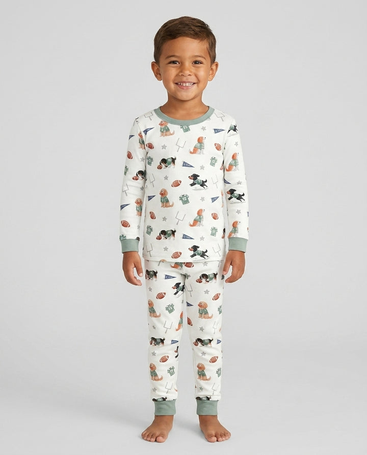 Conjunto de pijama de dos piezas de bambú con mangas largas, plantilla PERSONALIZADA