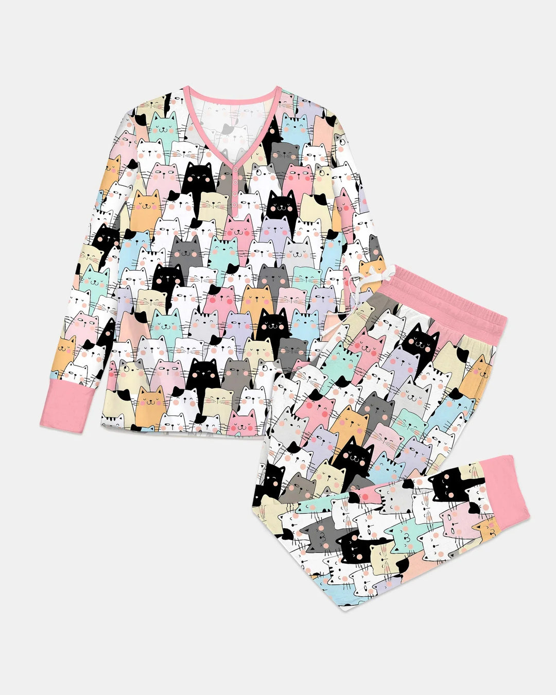 Purrfect Crowd Women Pajama Set