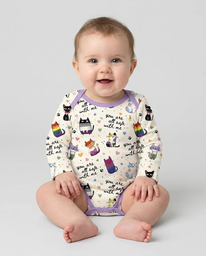 Gerippte Babykleidung mit individuellem Foto - Weich &amp; Skizzenhaft