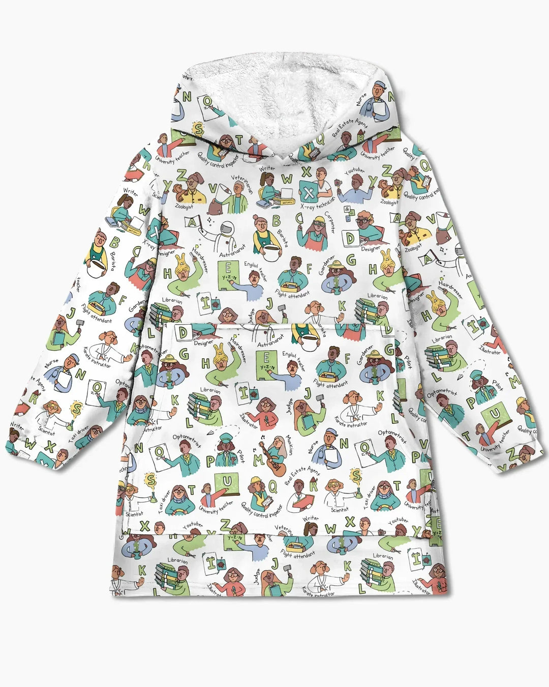 Plantilla de Sudadera Manta de Bambú Personalizada