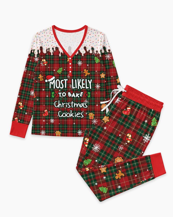 Funny Christmas Family Matching Bamboo Women Pajama Set