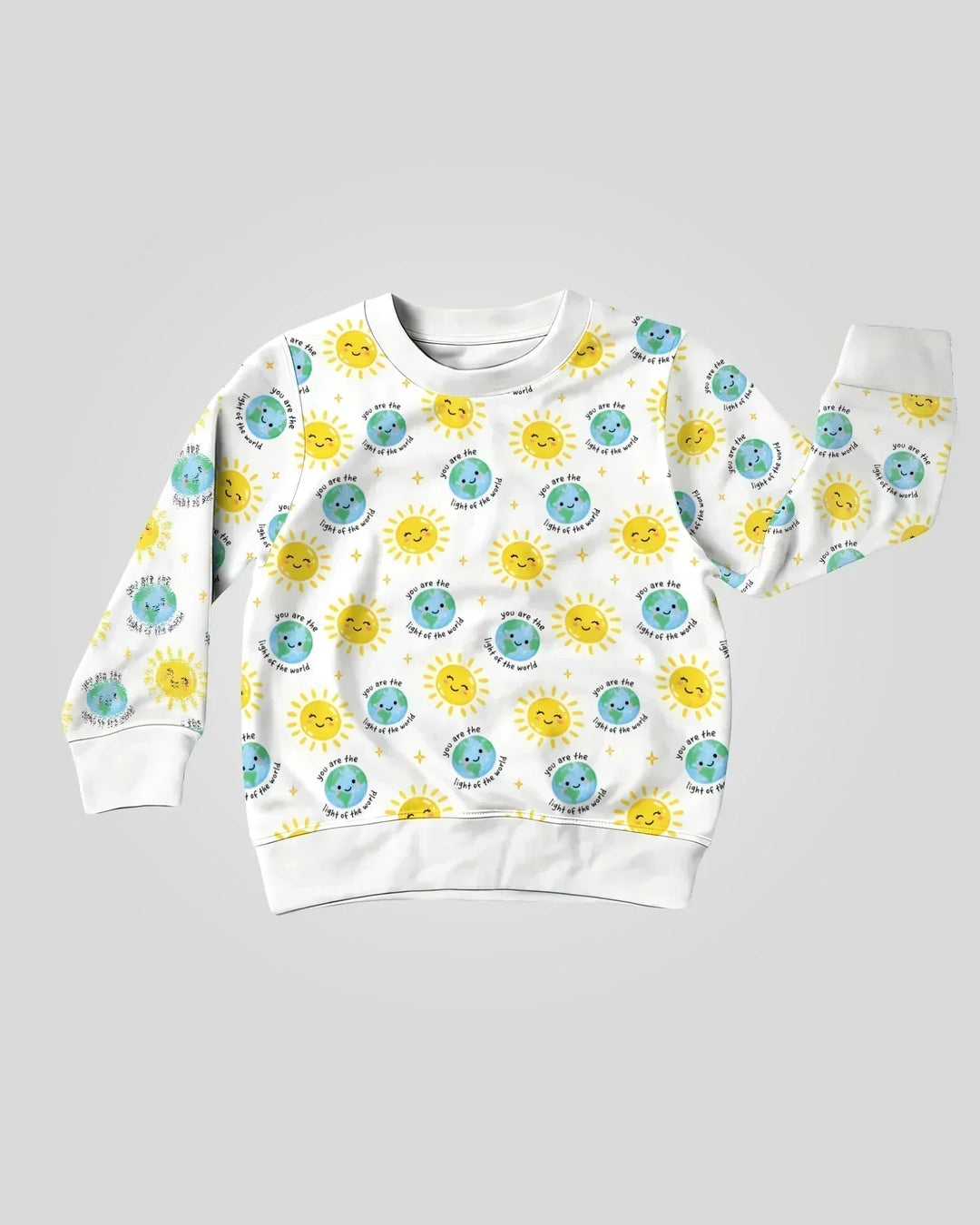 Matthäus 5,14 Licht der Welt Bambus-Rundhals-Sweatshirt