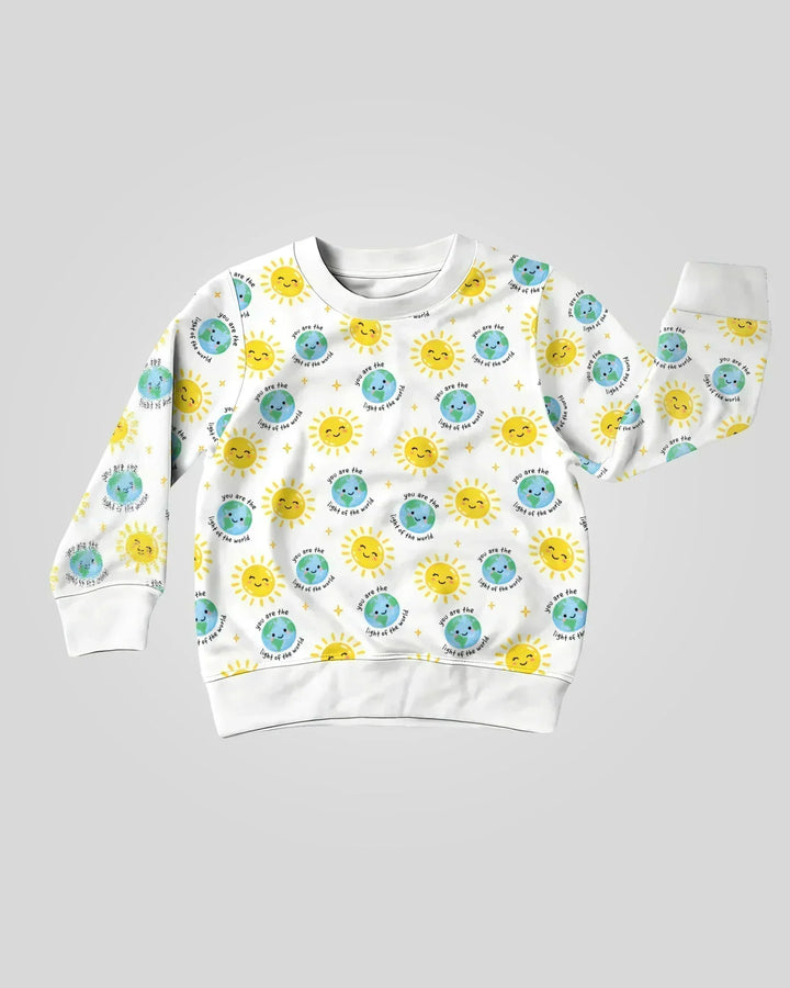 Matthäus 5,14 Licht der Welt Bambus-Rundhals-Sweatshirt