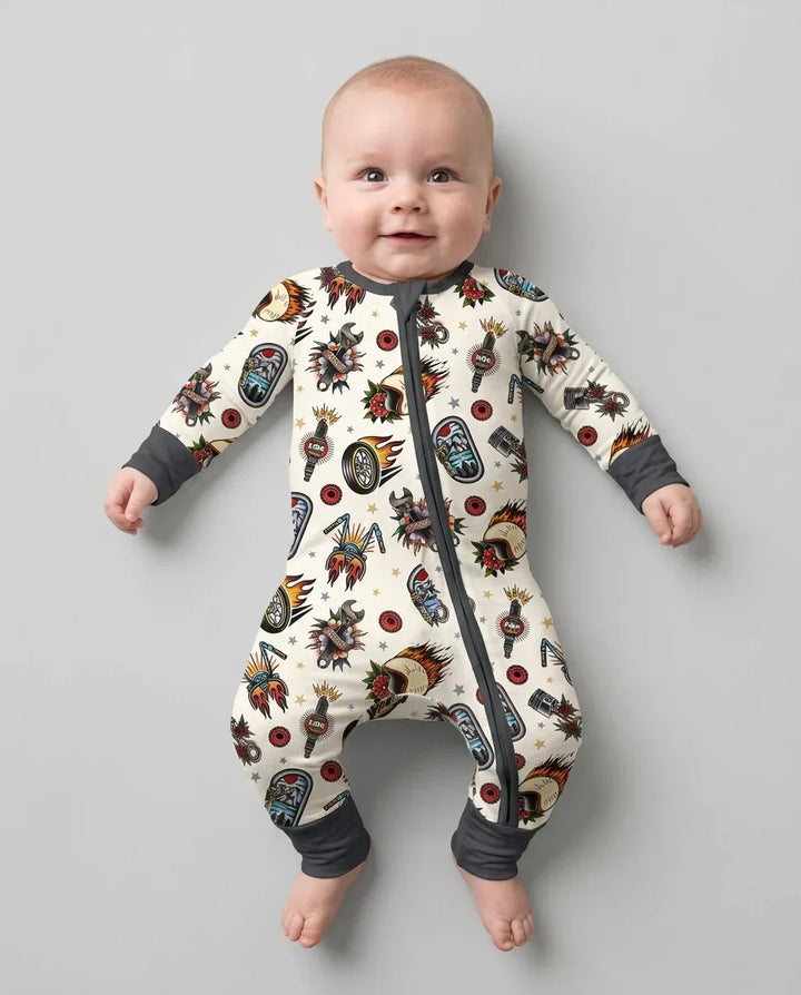 Born to Ride Together Family Matching Bamboo Convertible Zippy