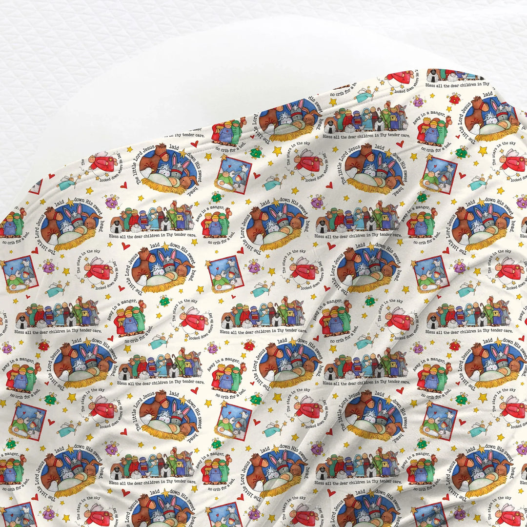 Away In A Manger Blessings Swaddle Blanket
