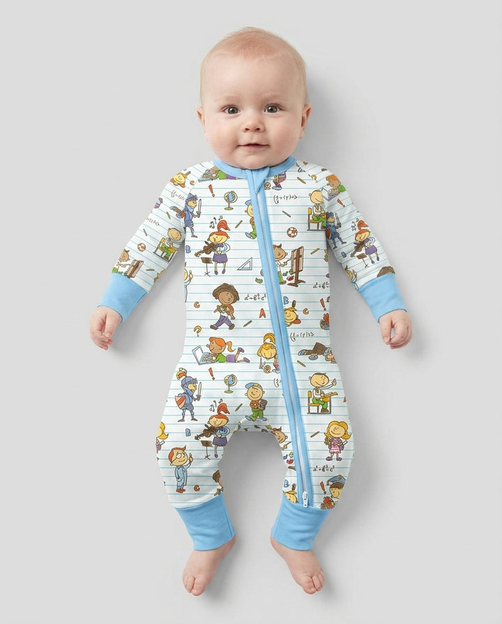 Gerippte Babykleidung mit individuellem Foto - Weich &amp; Skizzenhaft
