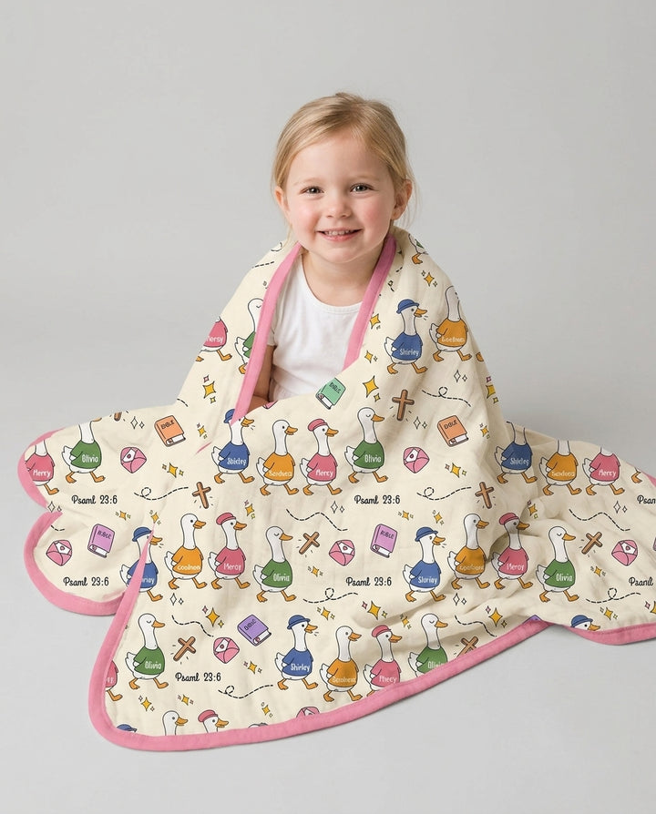 Psalm 23:6 Matching Family Bamboo Blanket