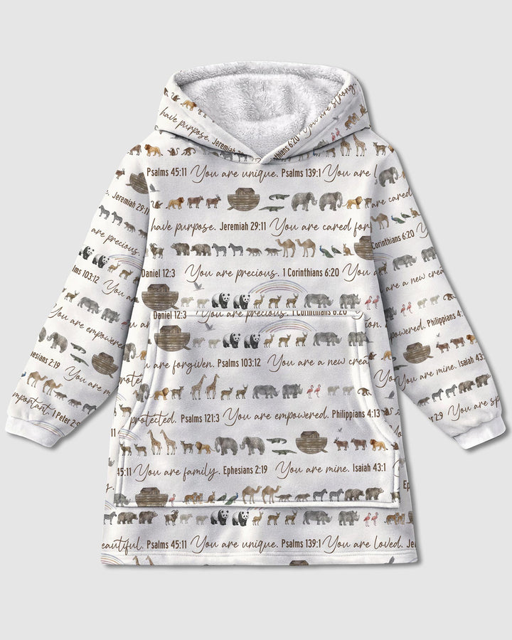 Biblical Noah's Ark Wearable Blanket Hoodie