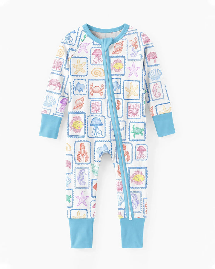 Coastal Treasures Family Matching Bamboo Convertible Zippy