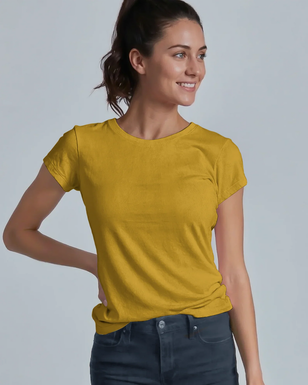 Solid Color Bamboo Women T-Shirt
