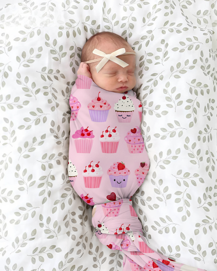 Valentine Emotional Cupcakes Sleep Bag Swaddler