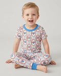 Patriotic Coquette Bamboo Two Piece Short Sleeve Pajama Set
