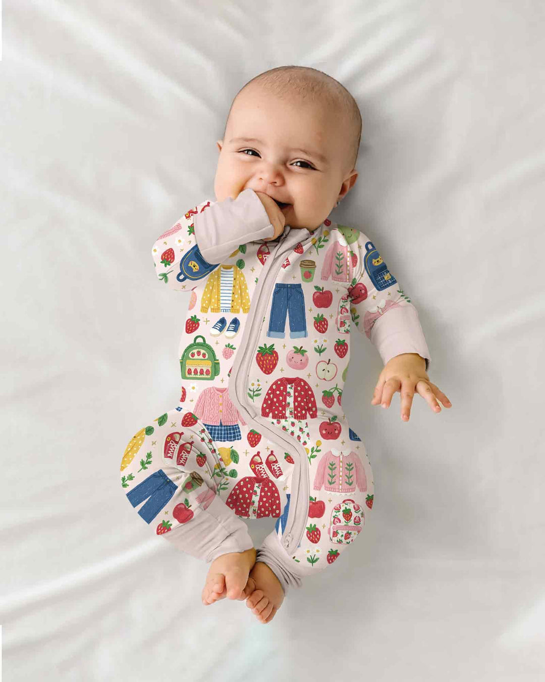 Strawberry School Style Bamboo Convertible Zippy