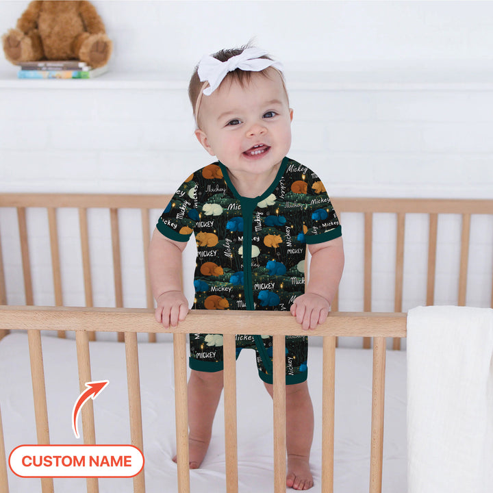 Woodland Whimsy Custom Name Shorty Zippy