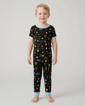 Pixel Game Lover Matching Bamboo Two Piece Short Sleeve Pajama Set