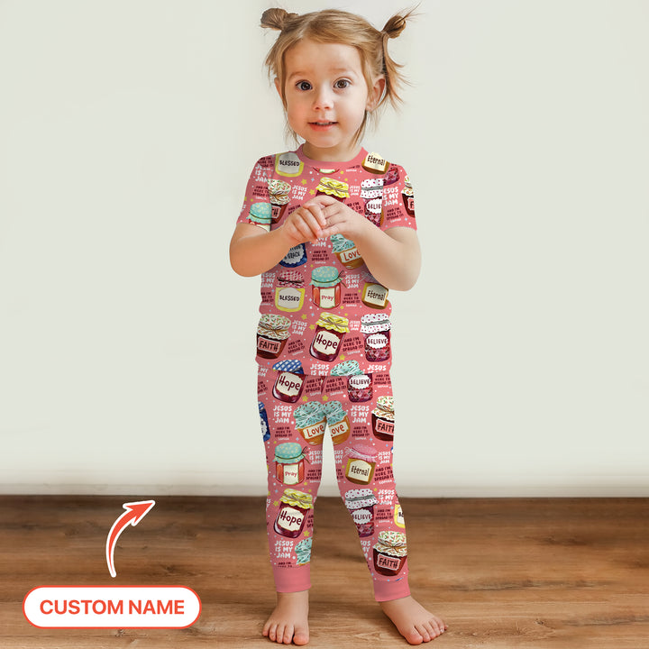 Zweiteiliges, kurzärmliges Pyjama-Set mit Marienkäfern