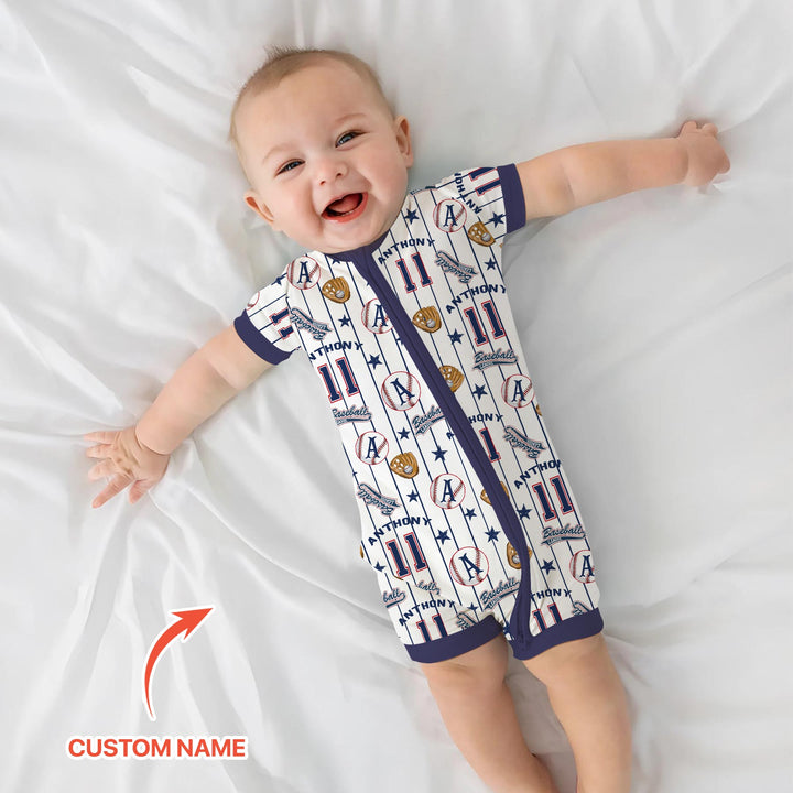 Custom Name Baseball Time Shorty Zippy