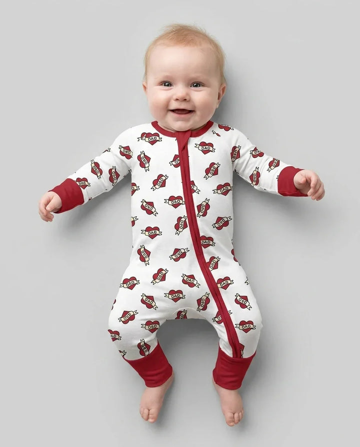 Gerippte Babykleidung mit individuellem Foto - Weich &amp; Skizzenhaft