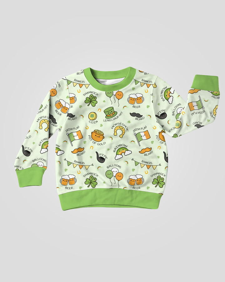 Kawaii St Patrick's Day Crewneck Sweatshirt