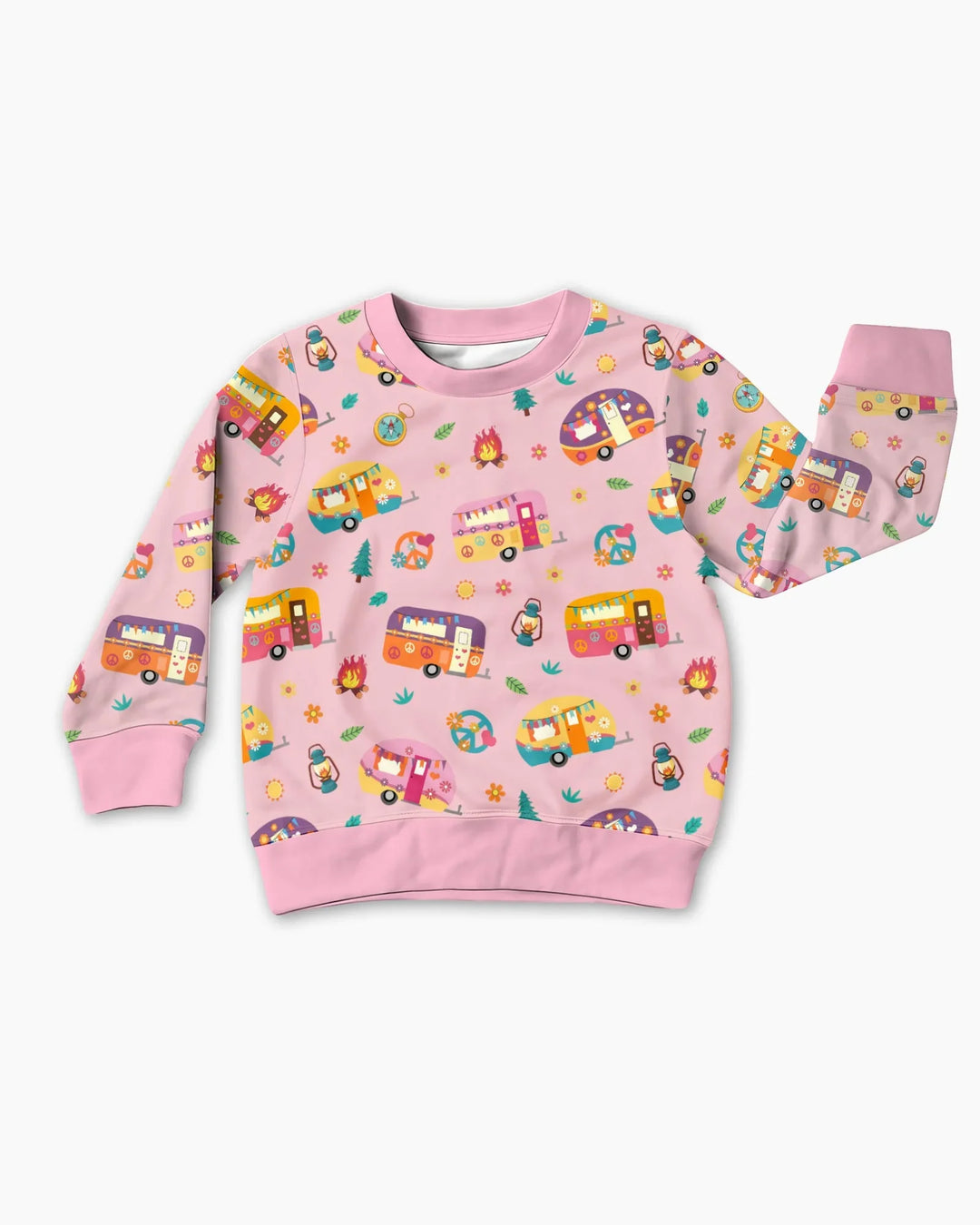 Happy Little Camper Bamboo Crewneck Sweatshirt