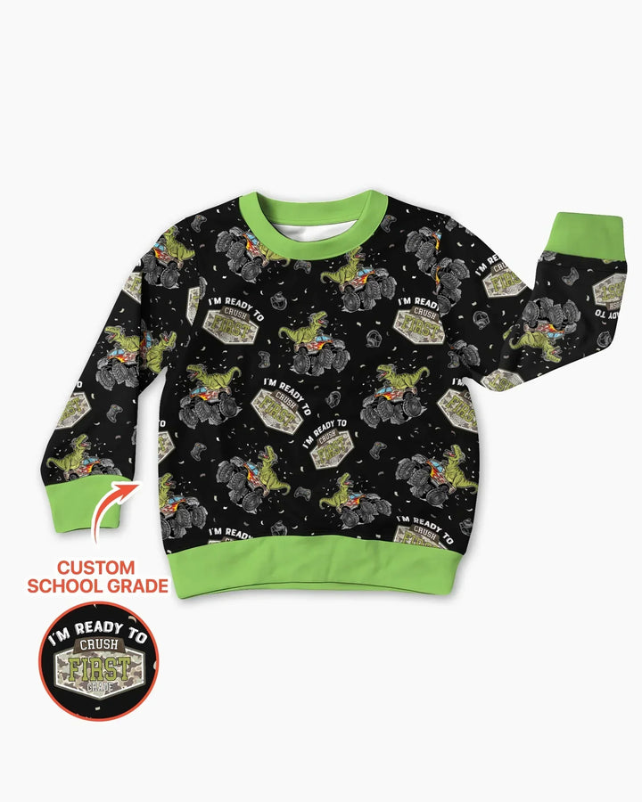Sudadera de cuello redondo de bambú con plantilla personalizada