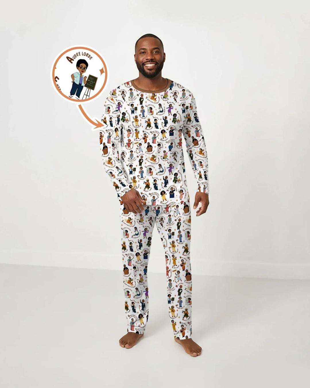 Black Legacy ABCs Family Matching Men's Pajama Set