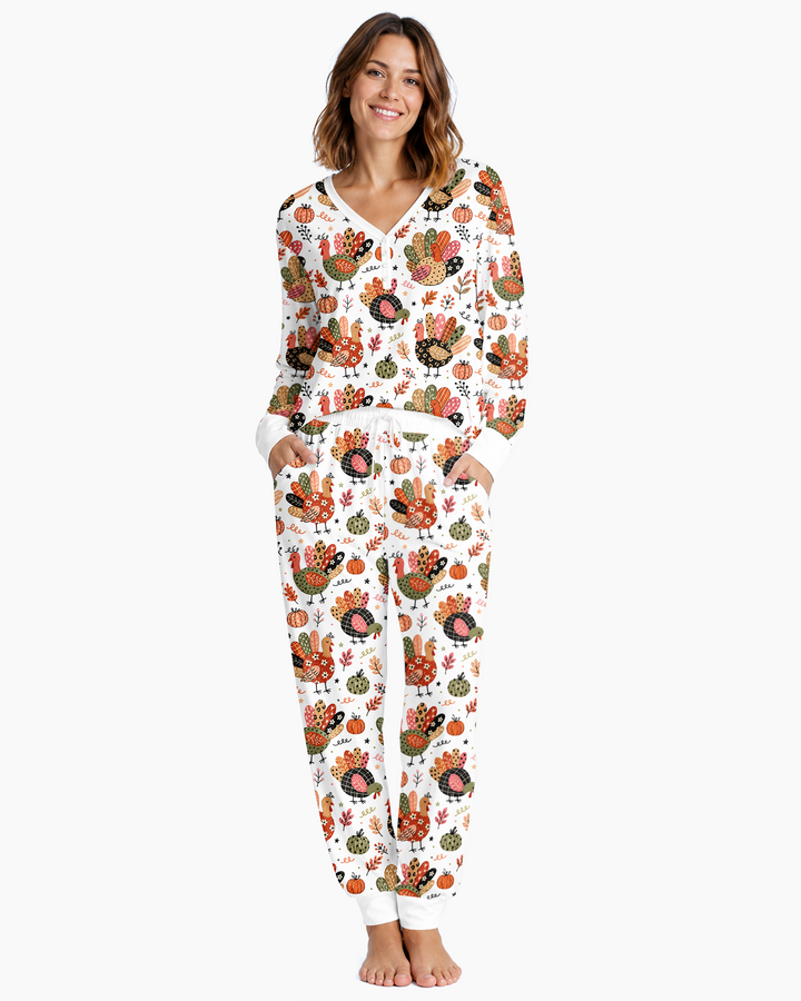 Boho Turkey Bamboo Women Pajama Set