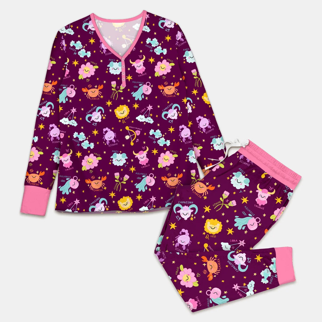 Zodiac Signs Women Pajama Set