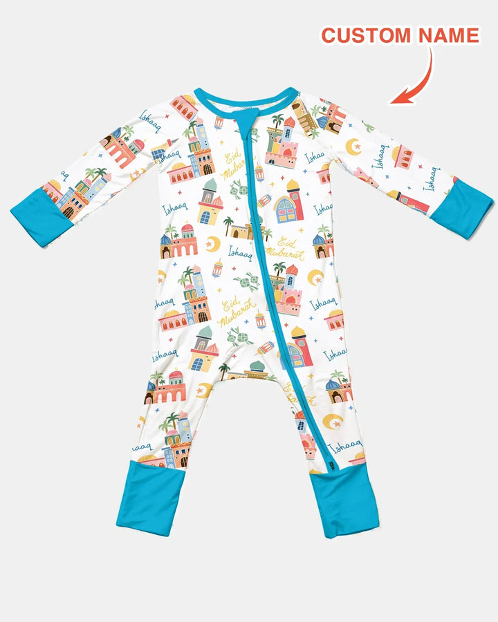 Eid Mubarak Custom Name Convertible Zippy