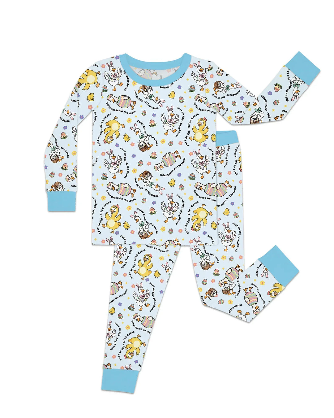 Easter Goose Family Matching Two Piece Long Sleeve Pajama Set