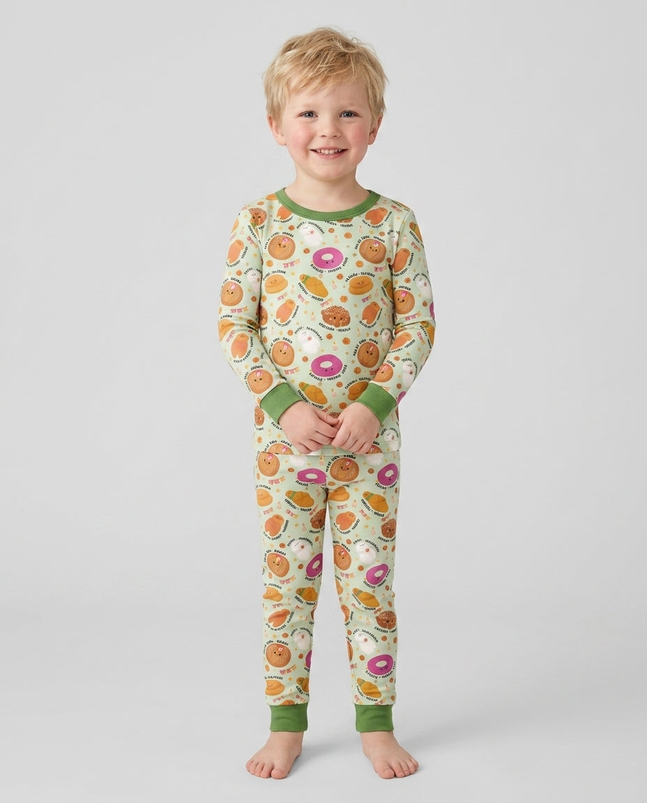 Pan Dulce Fiesta Bamboo Two Piece Long Sleeve Pajama Set