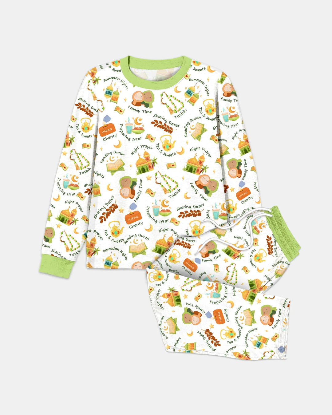 Ramadan Mubarak Matching Family Men's Pajama Set