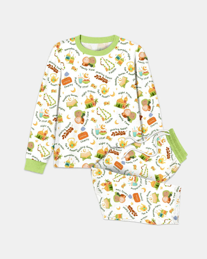 Ramadan Mubarak Matching Family Men's Pajama Set