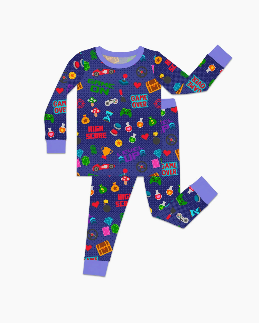 Gamer Mode On Family Matching Bamboo Two Piece Long Sleeve Pajama Set