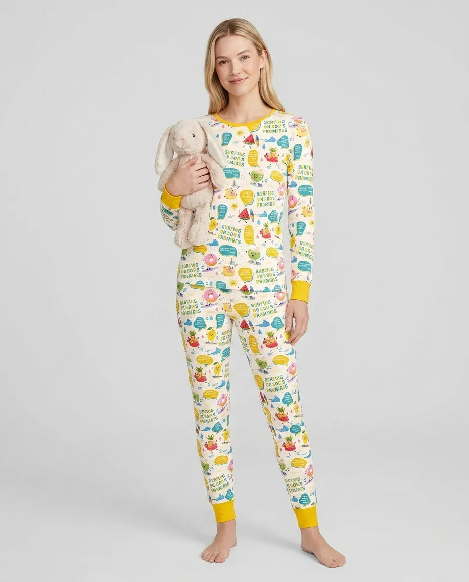 Vorlage Bambus Damen Pyjama Set
