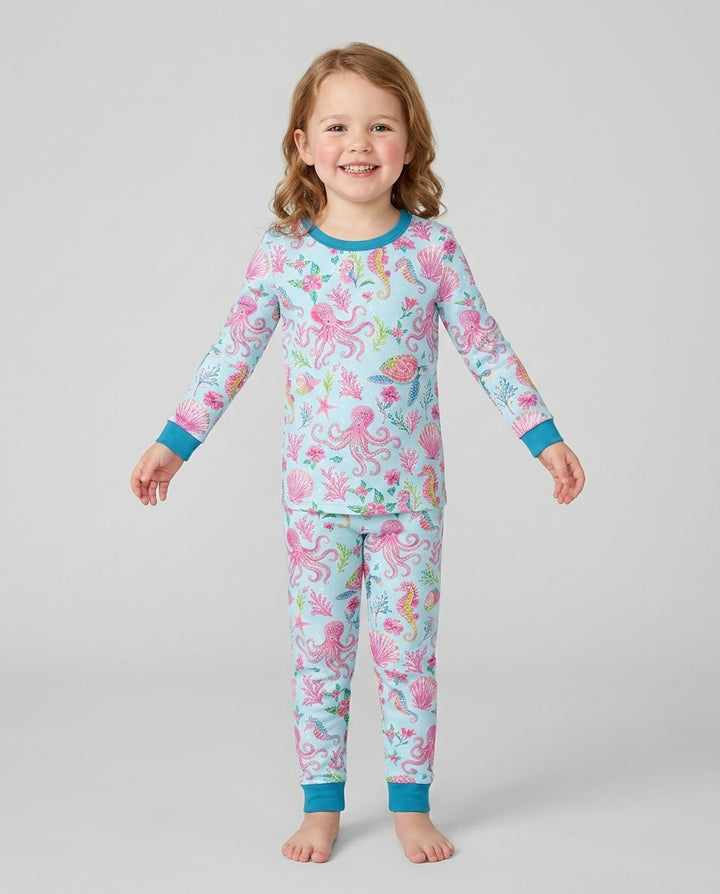 Preppy Palm Beach Bamboo Two Piece Long Sleeve Pajama Set