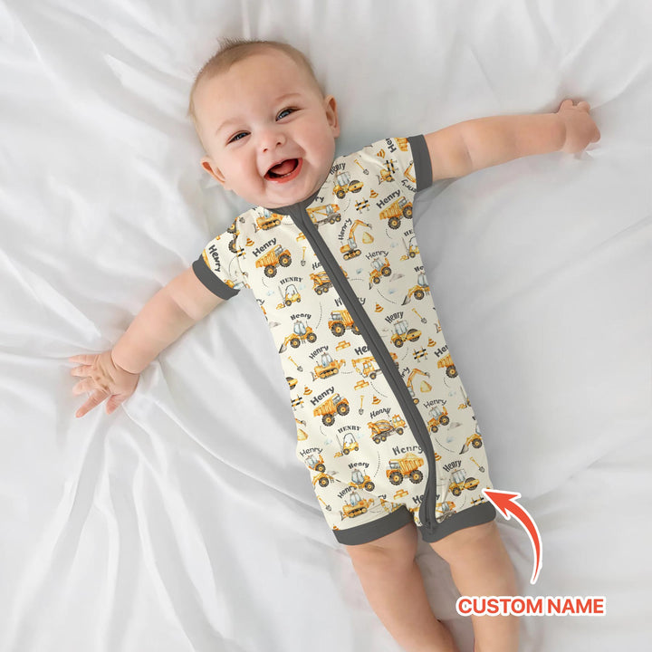 Constructions Machines Custom Name Shorty Zippy