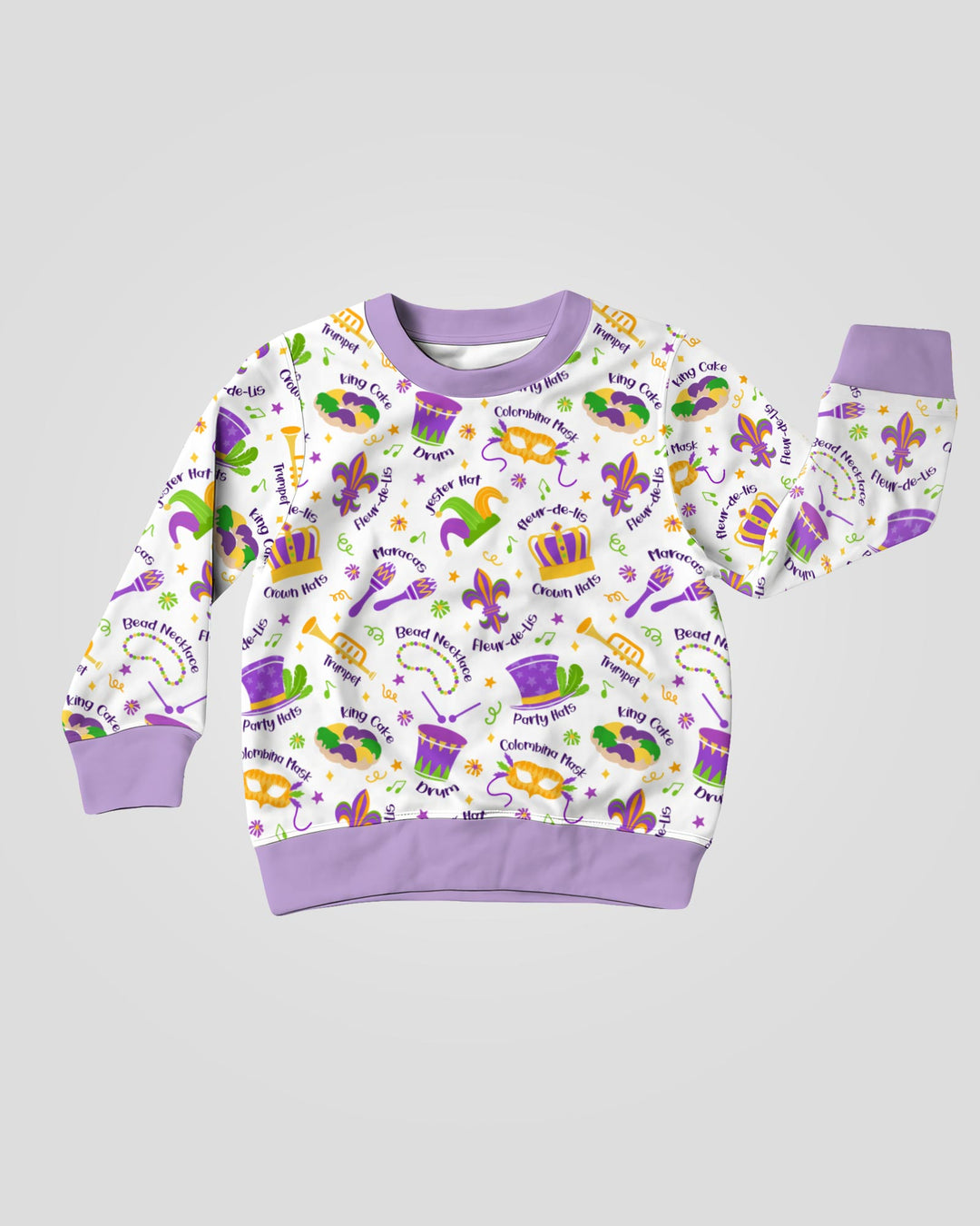Mardi Gras Family Matching Crewneck Sweatshirt