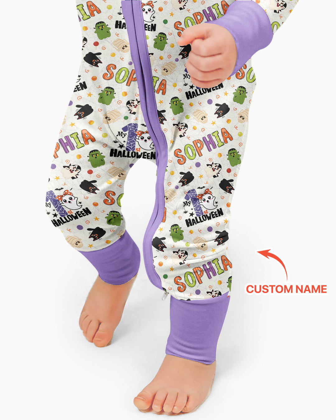 Personalized My First Halloween  Bamboo Convertible Zippy