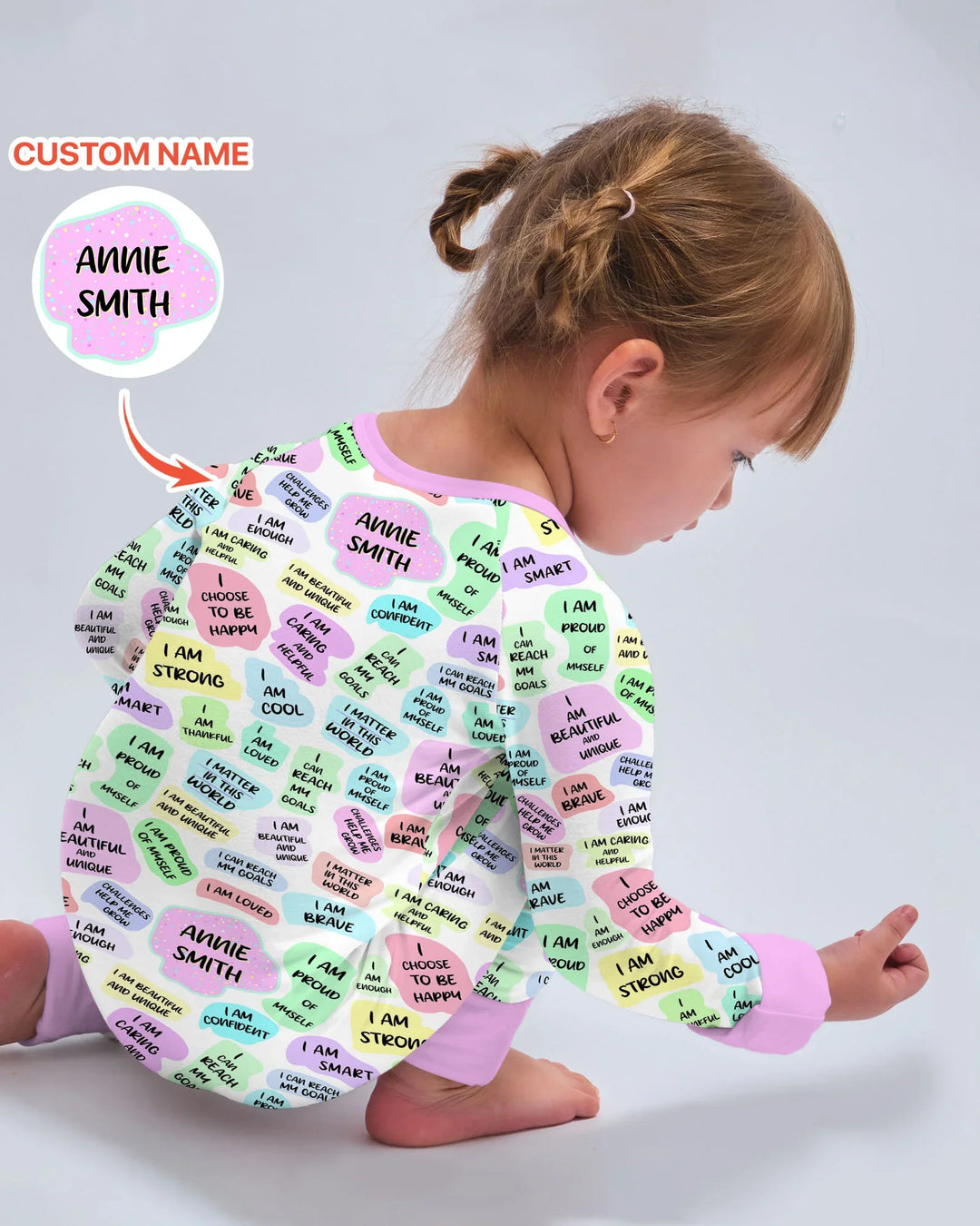 Gerippte Babykleidung mit individuellem Foto - Weich &amp; Skizzenhaft