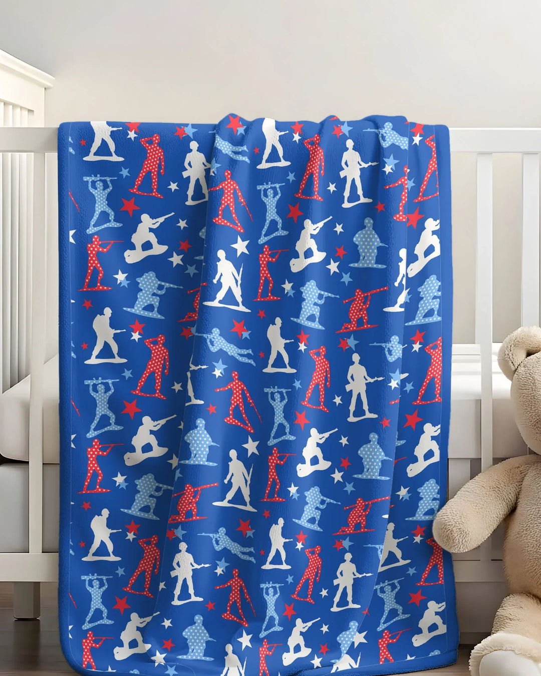 Army Toys 4th of July Bamboo Blanket