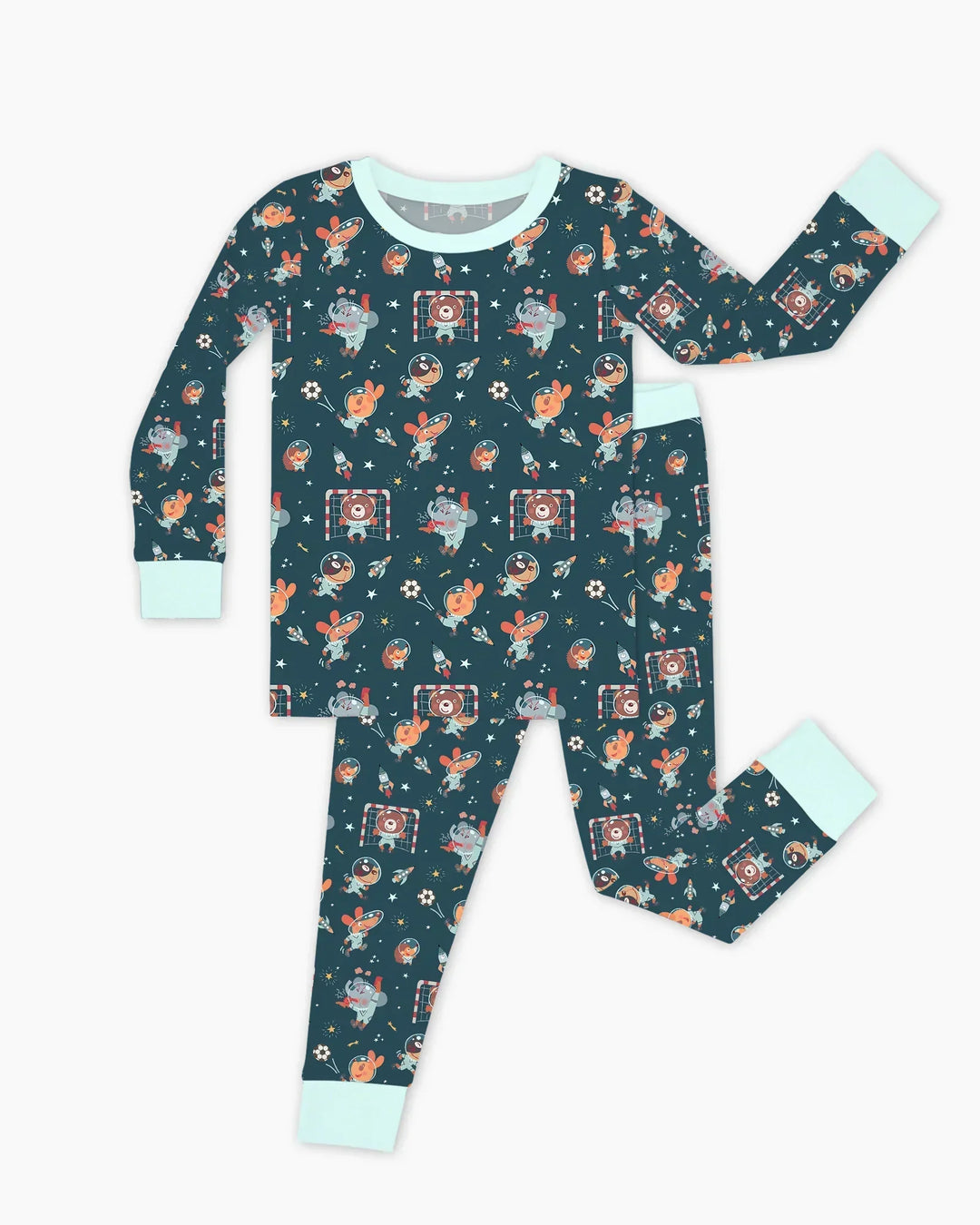 Conjunto de pijama de dos piezas de bambú con mangas largas, plantilla PERSONALIZADA