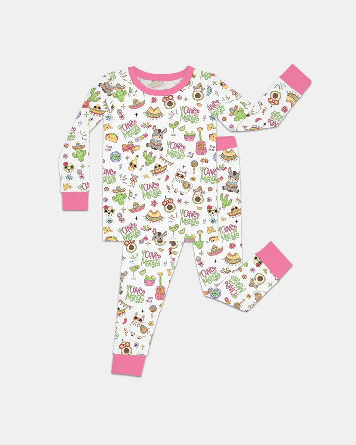 Cinco de Mayo Fiesta Bamboo Two Piece Long Sleeve Pajama Set