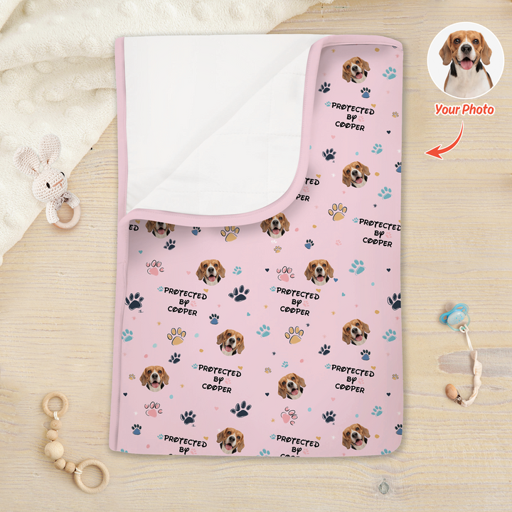 Custom Dog Pattern Toddler Blanket
