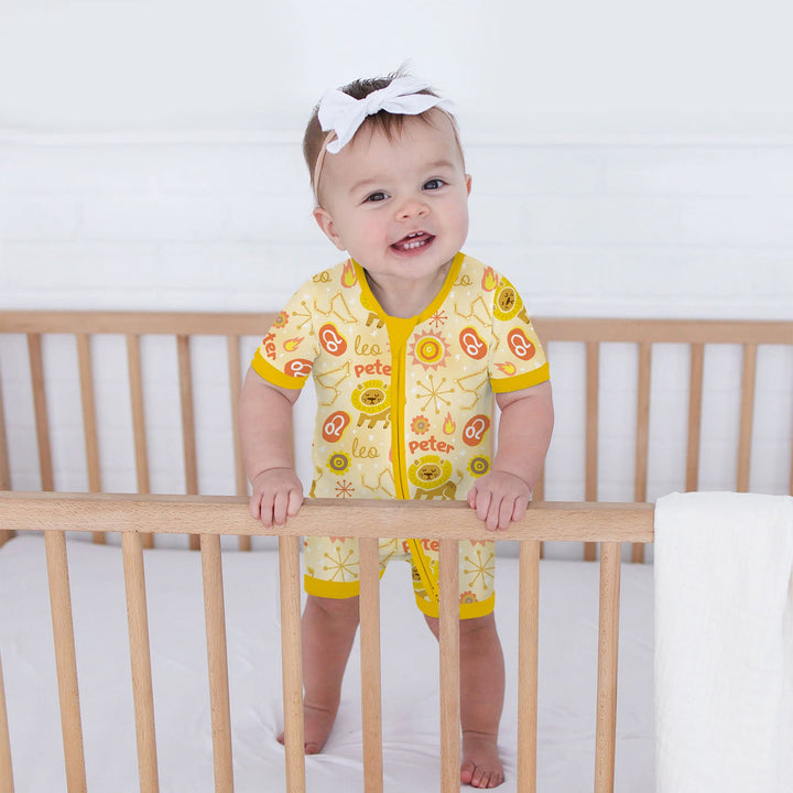 Custom Name Zodiac Leo Shorty Zippy