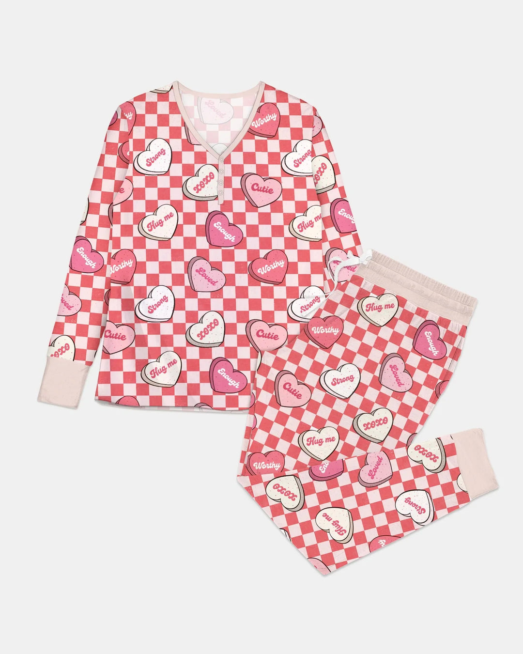 Valentine in Hearts Women Pajama Set